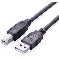 USB 2.0 A Male to B Male Active Printer Cable (Black)