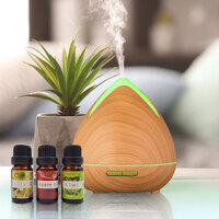Essential Oils Ultrasonic Aromatherapy Diffuser Air Humidifier Purify 400ML