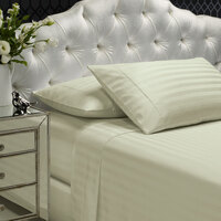 1200TC Sheet Set Damask Cotton Blend Ultra Soft Sateen Bedding