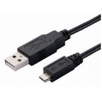 ASTROTEK USB to Micro USB Cable Type A Male to Micro Type B Male Black Colour RoHS