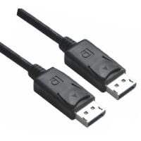 ASTROTEK DisplayPort DP Cable 20 pins Male to Male 1.2V 30AWG Nickle Plated Assembly type Black PVC Jacket RoHS