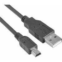 ASTROTEK USB 2.0 Cable Type A Male to Mini B 5 pins Male Black Colour RoHS