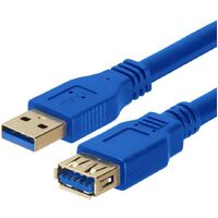 ASTROTEK USB 3.0 Extension Cable Type A Male to Type A Female Blue Colour