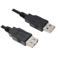 ASTROTEK USB 2.0 Extension Cable Type A Male to Type A Female Transparent Colour RoHS CBAT-USB2-AA