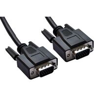 ASTROTEK VGA Cable 15 pins Male to 15 pins Male for Monitor PC Molded Type Black CB8W-RC-3050F CBAT-VGA-MM