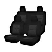 Premium Jacquard Seat Covers - For Nissan Frontier D23 Series 3-4 Dual Cab 2017-2022