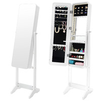 La Bella Mirror Jewellery Cabinet FLASHY 146cm Organiser LED