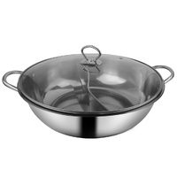 Stainless Steel Twin Mandarin Duck Hot Pot Induction Cookware