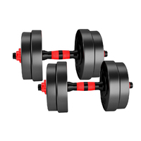 Dumbbells Barbell Weight Set Adjustable Rubber Home GYM Exercise Fitness