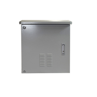 600mm Wide x 600mm Deep Grey Outdoor Wall Mount Ventilated Cabinet. IP45
