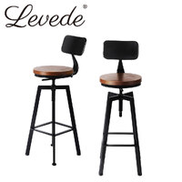 Industrial Bar Stools Kitchen Stool Wooden Barstools Swivel