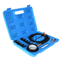 12pcs Engine Oil Pressure Test Tool Kit Tester Gauge Diagnostic Automotive