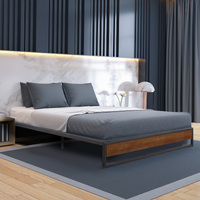 Sorrento Metal and Wood bed base