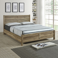 Agawam Bed Frame Natural Wood like MDF in Oak Colour