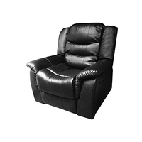 Burbank Recliner Bonded Leather - BLACK