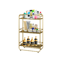 3 Tier Rectangular Bathroom Shelf Multifunctional Storage Display Rack Organiser