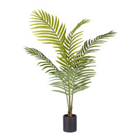 Green Artificial Indoor Rogue Areca Palm Tree Artificial Tropical Plant Home Office Decor