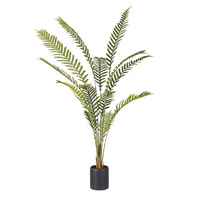 Artificial Green Rogue Hares Foot Fern Tree Artificial Tropical Indoor Plant Home Office Decor