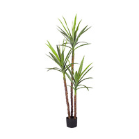 Artificial Natural Green Dracaena Yucca Tree Artificial Tropical Indoor Plant Home Office Decor