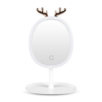Antler LED Light Makeup Mirror Magnification Tabletop Vanity Home Decor
