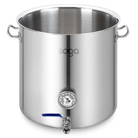 Stainless Steel No Lid Brewery Pot With Beer Valve