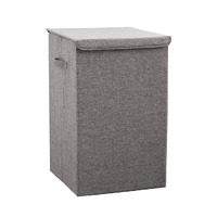 Collapsible Laundry Hamper Storage Box Foldable Canvas Basket Home Organiser Decor