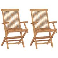 Folding Garden Chairs Solid Wood Teak