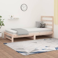 Columbus Pull-out Day Bed 2x(92x187) cm Solid Wood Pine