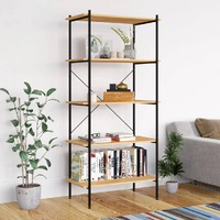 5-Tier Shelving Unit and 80x40x163 cm