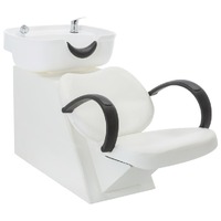 Salon Shampoo Chair with Washbasin Faux Leather