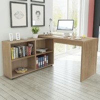 Corner Desk 4 Shelves