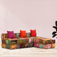 Scottsdale 3-Seater Modular Pouffe Fabric