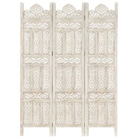 Puyallup Hand carved Room Divider 120x165 cm Solid Mango Wood