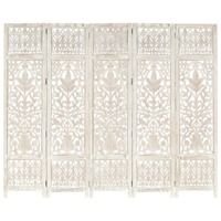 Whittier Hand carved Room Divider 200x165 cm Solid Mango Wood