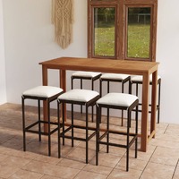 Garden Bar Set with Cushions