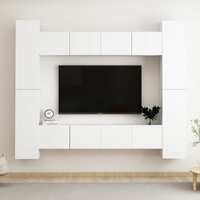 Caledonia 8 Piece TV Cabinet Set Engineered Wood