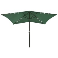 Parasol with LEDs and Steel Pole 2x3 m