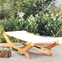 Outdoor Lounge Bed 100x188.5x44 cm Solid Bent Wood
