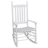 Rocking Chair with Curved Seat Wood