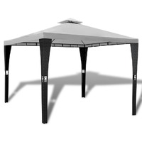 Poly Rattan Gazebo with Roof