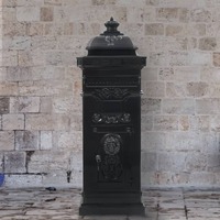 Pillar Letterbox Aluminium Vintage Style Rustproof