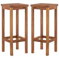 Bar Chairs Solid Acacia Wood