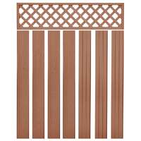 Replacement Fence Boards WPC 7 pcs 170 cm