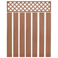 Replacement Fence Boards WPC 7 pcs 170 cm