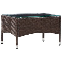 Coffee Table 60x40x36 cm Poly Rattan