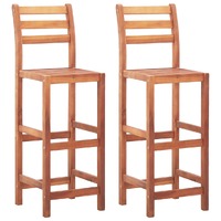 Bar Chairs Solid Acacia Wood