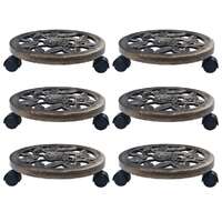 Plant Trolleys 6 pcs 30 cm Plastic