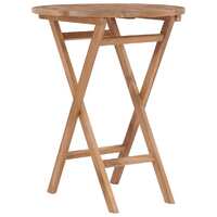 Folding Garden Table 60 cm Solid Teak Wood