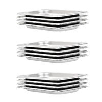 Gastronorm Containers 12 pcs GN Stainless Steel