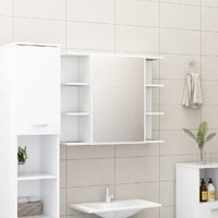 Bathroom Mirror Cabinet 80x20.5x64 cm Engineered Wood